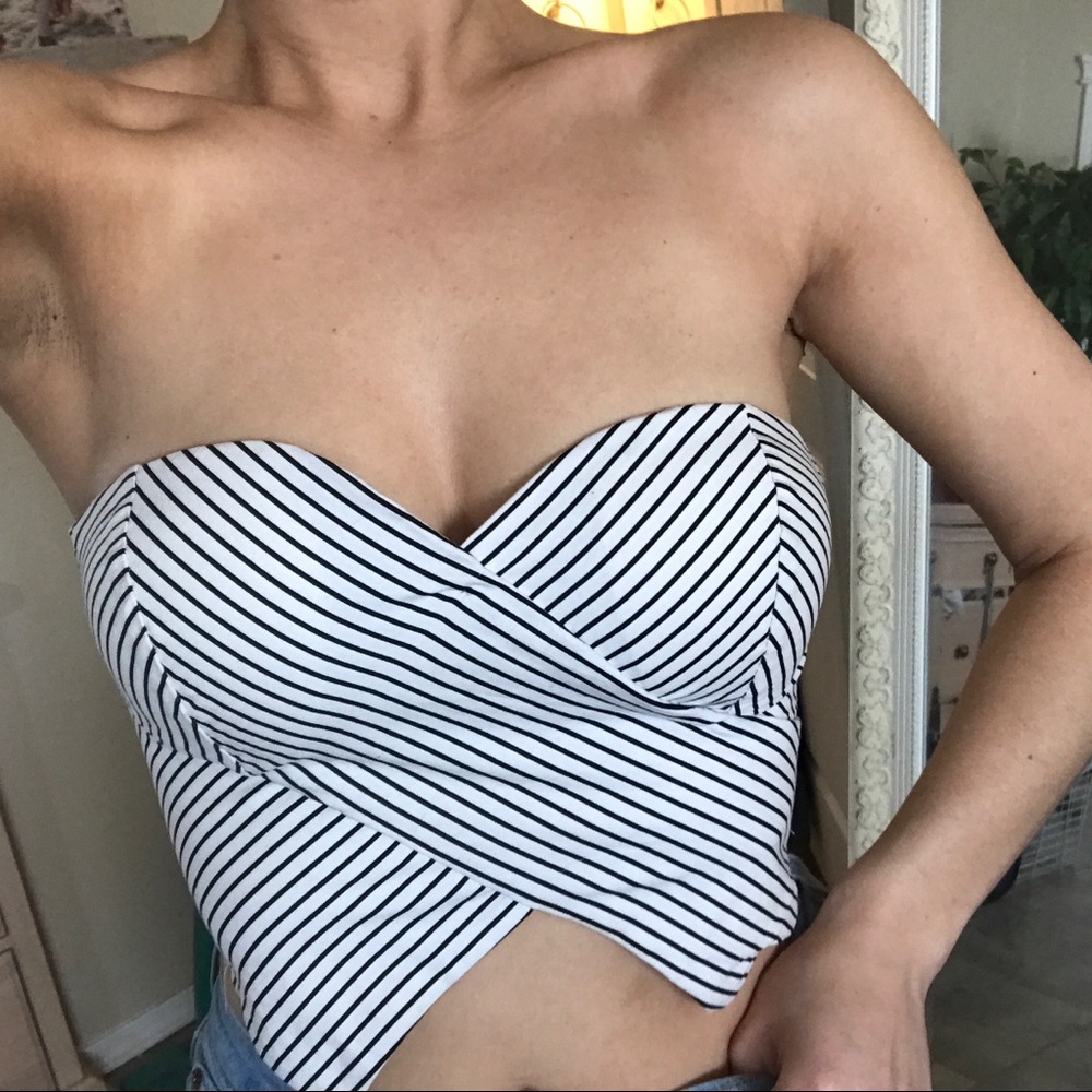 Strapless Crop Top
